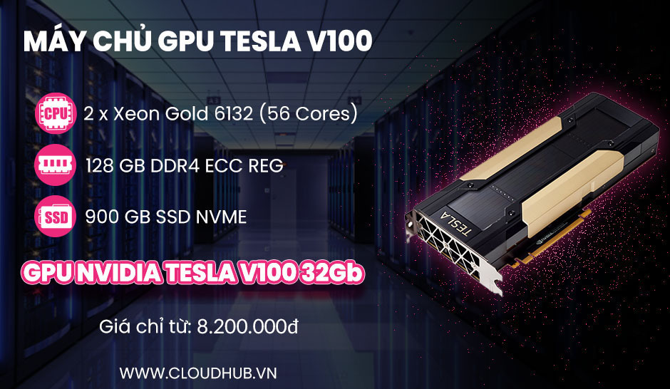 Máy chủ GPU NVIDIA Tesla V100